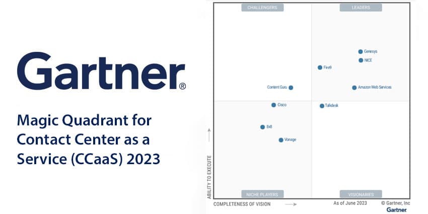 AWS and Five9 Become Leaders in 2023's Gartner CCaaS Magic Quadrant