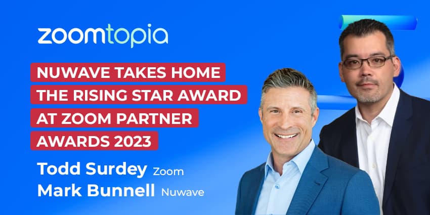 Nuwave Takes Home the Rising Star Award at Zoom Partner Awards 2023
